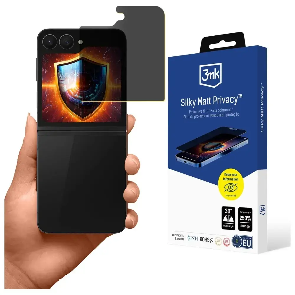 3MK privātuma plēve priekš Samsung Z Flip6 / Z Flip7 FE Photo 8