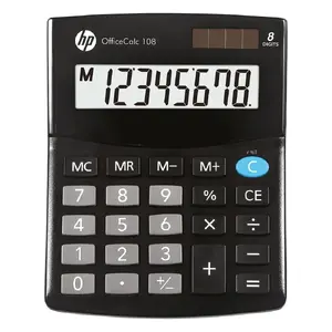 Desktop calculator HP HPKOC108 — black, 108 functions, compact design