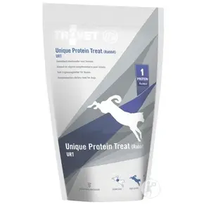 Лакомство для собак TROVET Unique Protein Treat URT Rabbit 125 г — гипоаллергенное, 55% белка