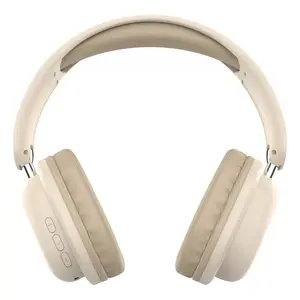 Bezvadu austiņas virs auss DEFENDER EEMOTION B640 BEIGE — binaurālas, slēgta akustika, USB‑C, AUX, 20–20000 Hz, 105 dB