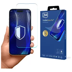 Защитное стекло 3MK FlexibleGlass Pro для Apple iPhone 17 Pro Max — термостойкое гибкое стекло, покрытие всего экрана