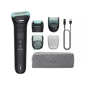 Philips 7000 series ķermeņa apmatojuma trimmeris BG7470/15 ar 2D lokanu galviņu, dubulto apgriešanas un skūšanas sistēmu, litija akumulatoru, 120 minūšu darbības laiku un melnā krāsā