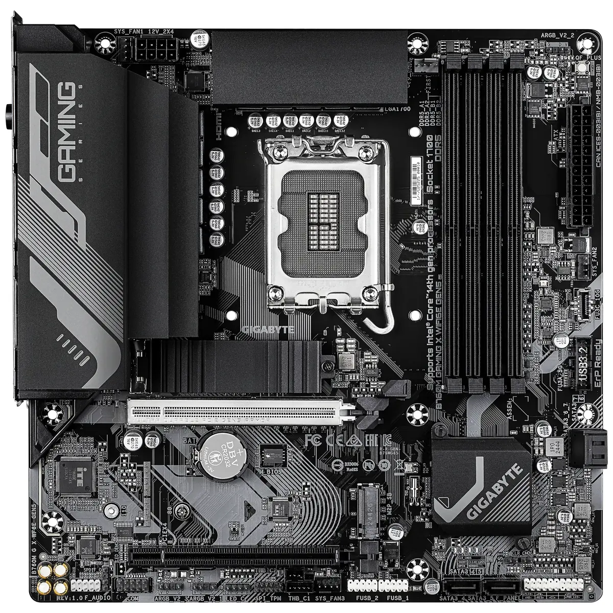 GIGABYTE B760M GAMING X WIFI6E GEN5 Mātesplate Photo 2