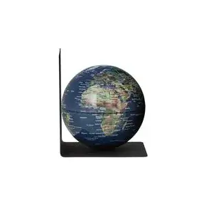 Desk accessory TROIKA Book Globe model G1306-P2P2/BK blue green — compact book-shaped globe
