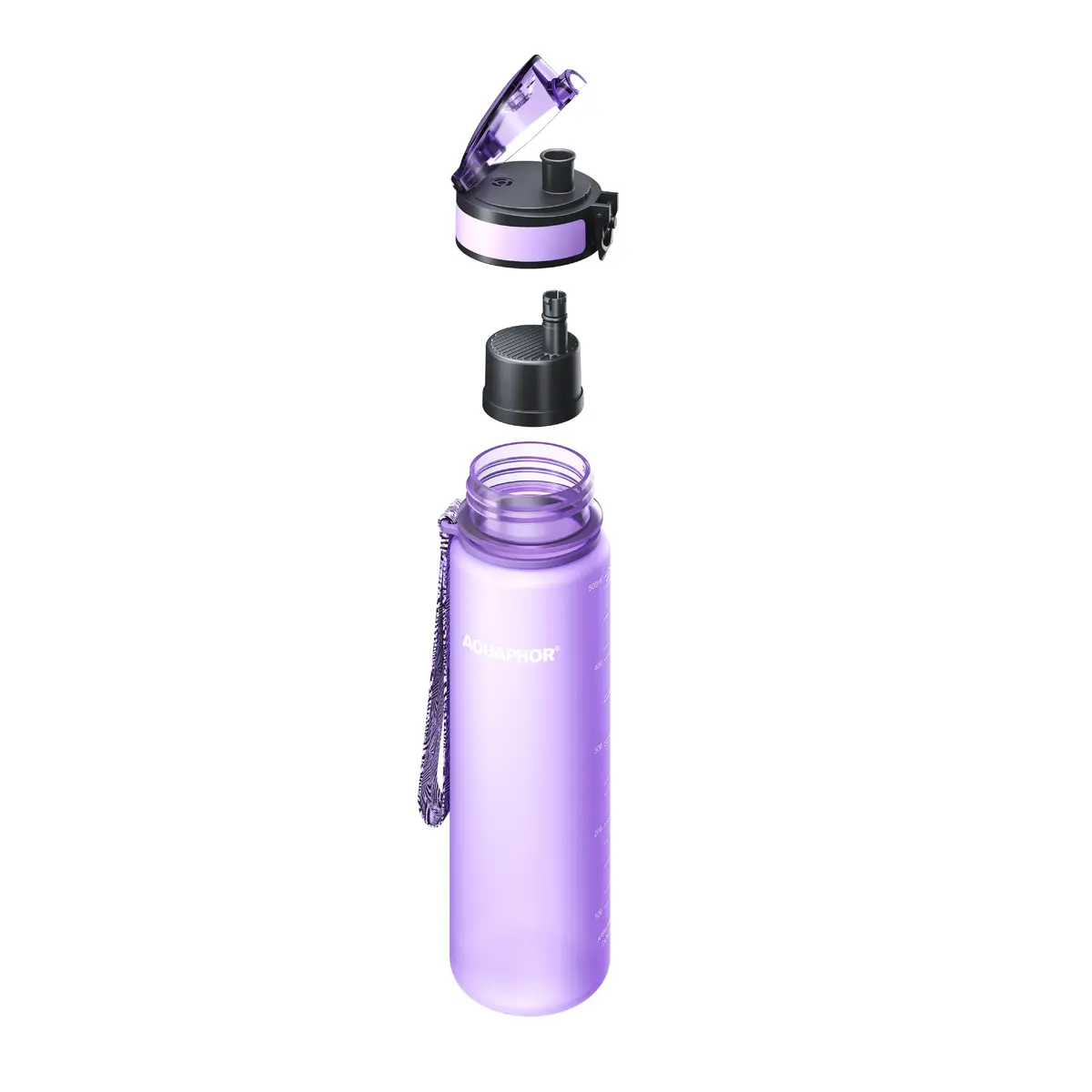 Aquaphor City water filter bottle 500 ml (lavender) Photo 3