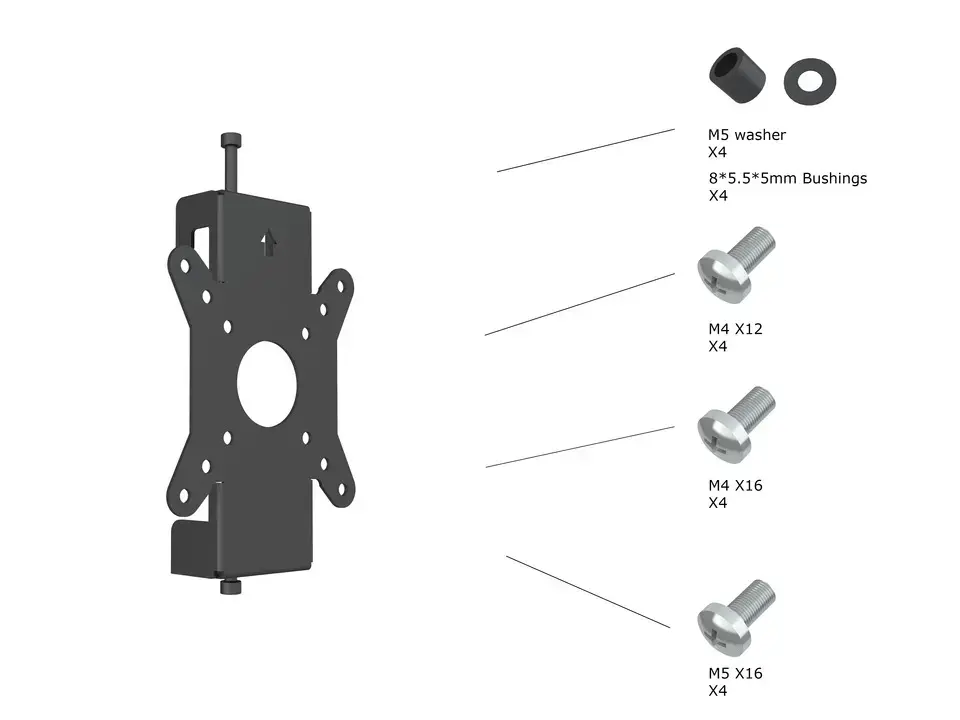 Kronšteins Multibrackets M Pro Series Monitoru stiprinājums Fixed Pro 50/75/100 Photo 4