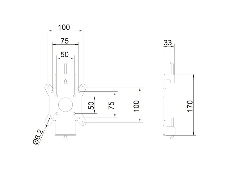 Kronšteins Multibrackets M Pro Series Monitoru stiprinājums Fixed Pro 50/75/100 Photo 14