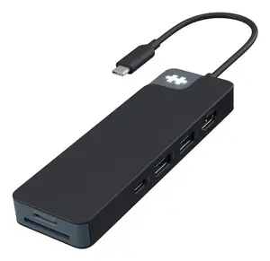 Targus HyperDrive Wired Dock Black HD4102BKGL with USB-C, HDMI, 100 W Power Delivery, MicroSD Card Reader, and 5 Gbit/s Data Transfer Rate
