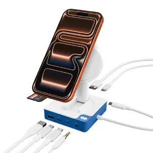 Проводной USB-C хаб TARGUS Targus HyperDrive USB 3.2 Gen 1 Type-C белый 5 Гбит/с 4K PD 100 Вт