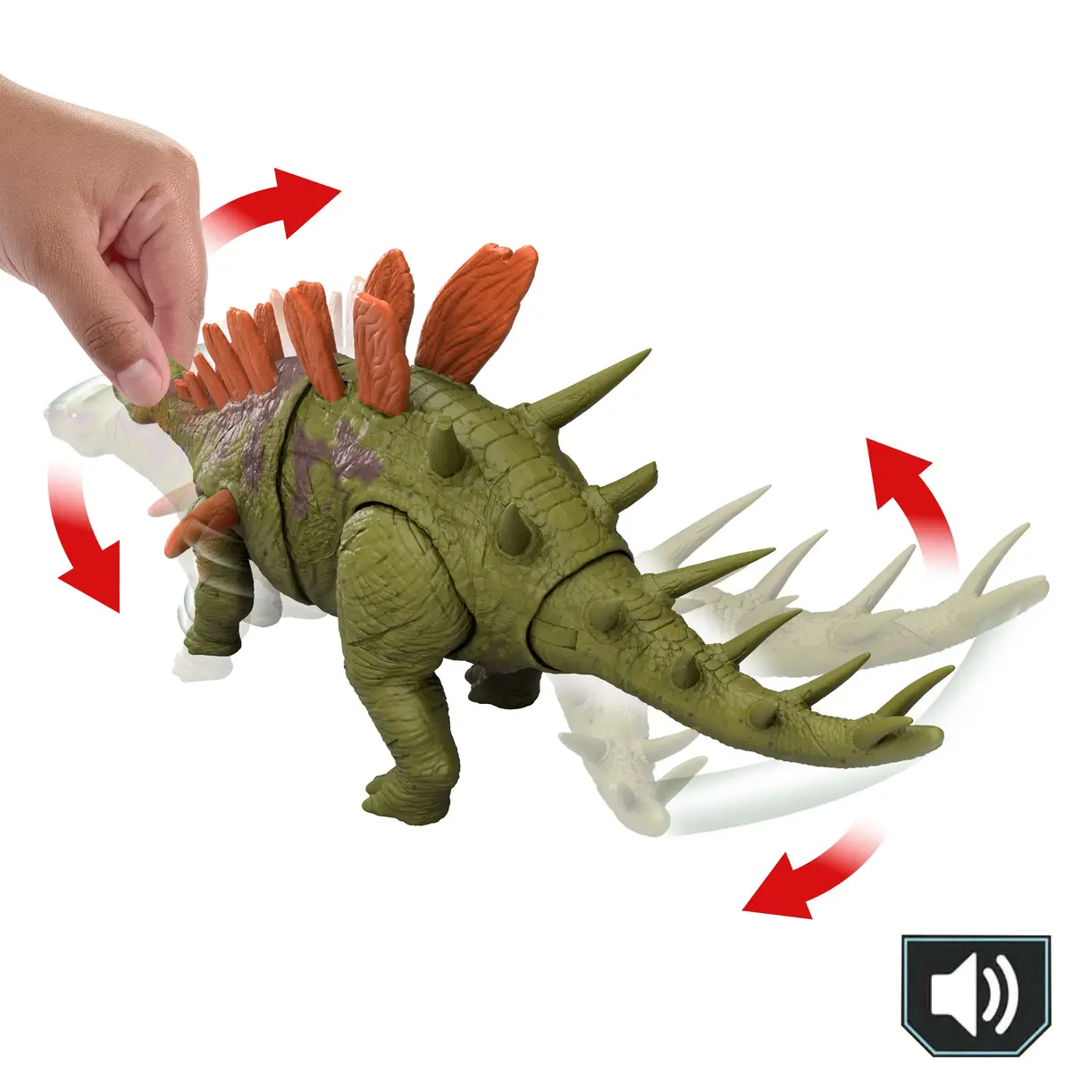 MATTEL Jurassic World Kentrosaurus Chaos Theory figūriņa Photo 5