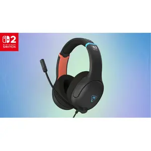 Austiņas Turtle Beach Airlite Fit Charcoal Black Vadu Spēļu Flip-to-Mute Mikrofons Pāri Ausīm Komforts