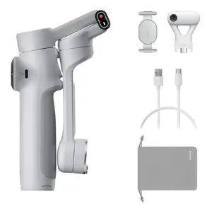 Gimbal Insta360 Flow 2 Standard Bundle — 3-axis smartphone stabilizer, foldable, 1100 mAh battery, Stone Gray
