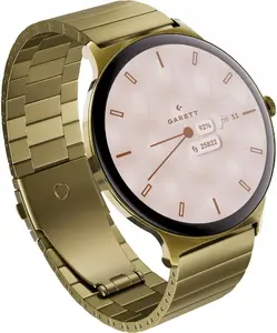 Смарт‑часы Garett Verona 2 Gold Steel с Bluetooth и пульсометром
