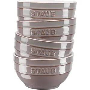 Ramekin Staub Ceramique 700 ml Grey Round - Staub 700 ml ramekin, grey, round ceramic