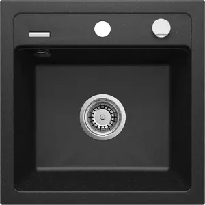 1-bowl granite sink deante ZQZ_G103, 100% granite, scratch resistant