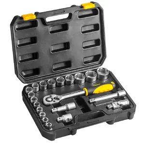 Набор торцевых головок 1/2" Topex 21 предмет (модель 38D642) – 1/2" привод, насадки и аксессуары