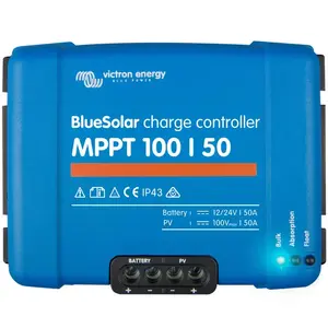 Solar charge controller Victron BlueSolar MPPT 100/50, 100V input, 50A output