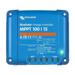 MPPT Solar Charge Controller Victron Energy BlueSolar 100/15 — 15A, 100V max PV