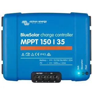 MPPT Solar Charge Controller BlueSolar 150/35 — 150V PV input, 35A charge current