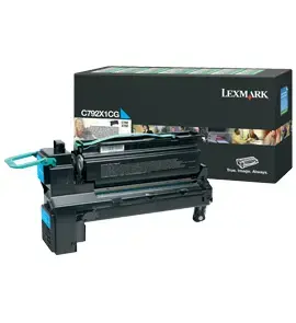 Картридж тонерный Lexmark C792X1CG Cyan, оригинальный, лазерный, ресурс 20 000 стр., 1 шт.