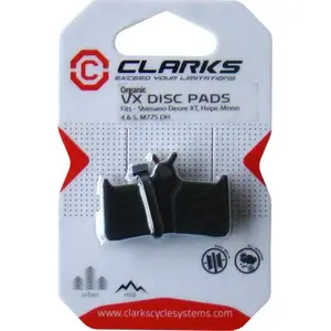 Disc brake pads Clarks CLA-VX801C organic for Shimano XT 755/756 and Hope Mono 4/5