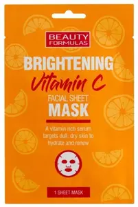 Face mask Beauty Formulas Brightening Vitamin C 1 pc – single-use brightening sheet mask