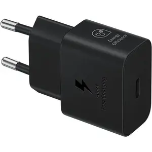 Barošanas adapteris Samsung 25W EP-T2510XBEGWW melns USB-C ātrā uzlāde