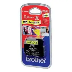 Лента для принтера Brother MK-621BZ 12 мм черный текст на белом фоне