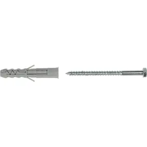 Klimas plastic expansion wall plug KS-10/6x80 for anchoring in masonry and concrete