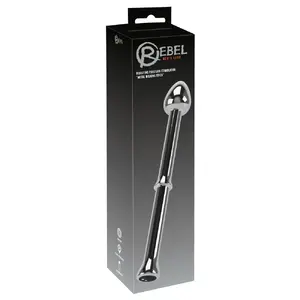 Массажер простаты Rebel Metal Milking Stick 26.5 см, металл, перезаряжаемый, 10 режимов вибрации