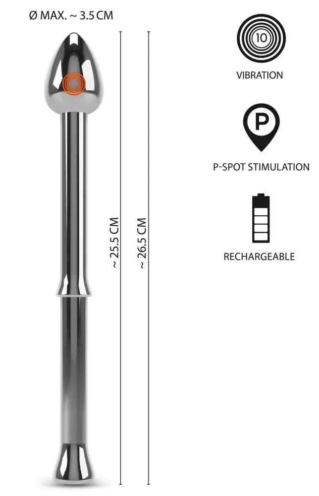 Массажер простаты Rebel Metal Milking Stick Photo 10