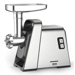 Мясорубка Heinner MG-Y1800X, 1800 Вт, нержавеющая сталь, 2 кг/мин, реверс, 3 решётки