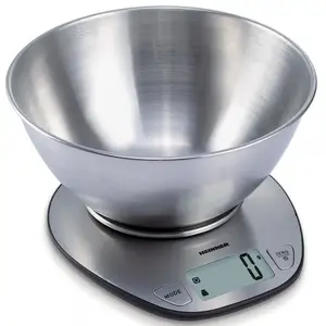 Электронные кухонные весы Heinner HKS-5SS — нержавеющая сталь, 5 кг, точность 1 г