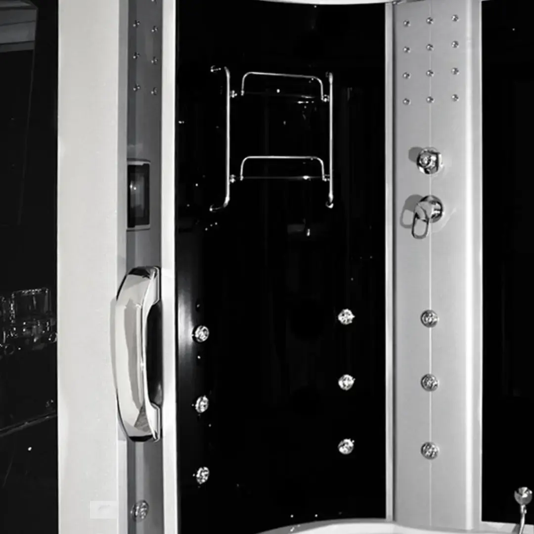 Shower cabin AMUE AMO-08150 BLACK 150×150 cm Photo 2