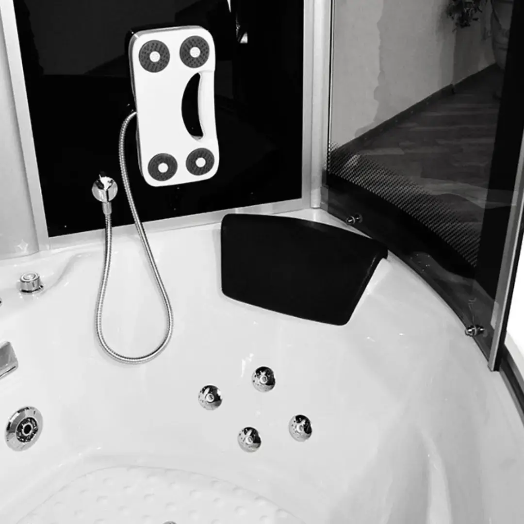 Shower cabin AMUE AMO-08150 BLACK 150×150 cm Photo 4