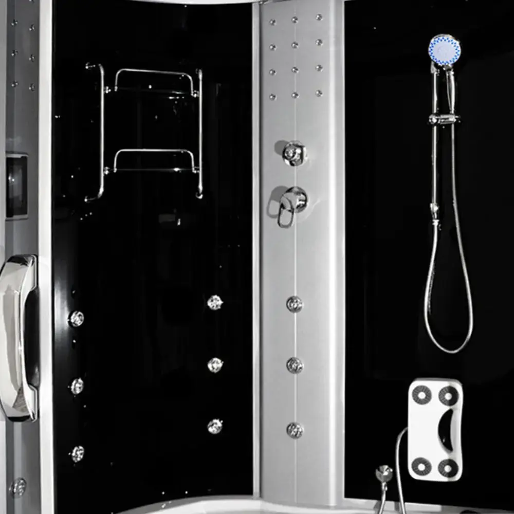 Shower cabin AMUE AMO-08150S BLACK 150×150 cm Photo 2