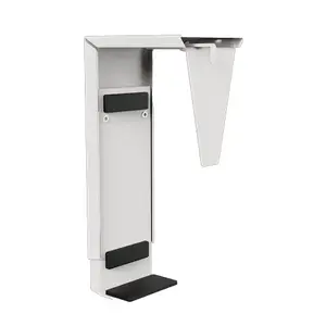 Under-desk CPU holder Fellowes 100136876 — white, supports up to 15 kg, 80×102×187 mm