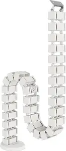Cable sleeve Fellowes 100136872 for desk, white, 1288 mm length, 129 mm width