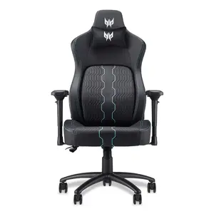 Gaming chair Acer PGC371 Universal gaming chair Black, Blue — universal platform, black/blue