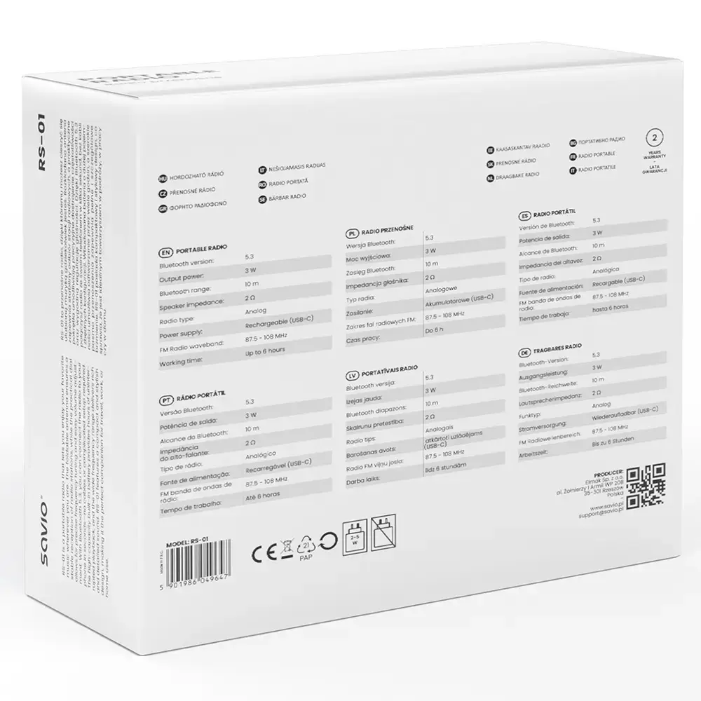 Portable Radio Savio RS-01 Photo 6