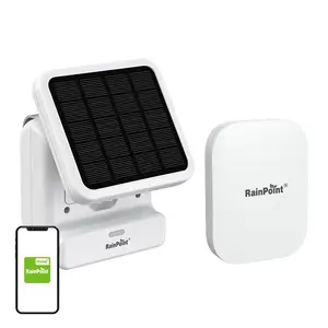 RainPoint smart solar water pump kit HTP115FR with HWG023WBRF gateway and app for garden irrigation