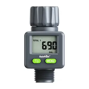 Счётчик расхода воды RainPoint ICS018 с цифровым дисплеем, на батарейках