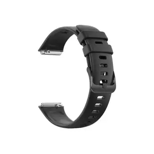 Silicone strap FIXED for Huawei Band 8/9/10 — Black, replaceable skin‑friendly strap