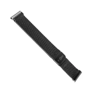 Ремешок для часов FIXED Mesh Strap FIXMEST-18MM-BK 18 мм с быстросъёмом чёрная металлическая сетка