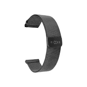 Ремешок для часов FIXED Mesh Strap Fixed 20 мм Quick Release черный — нержавеющая сетка, 20 мм