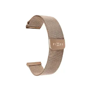 Металлический миланский ремешок FIXED FIXMEST-22MM-RG 22 мм с быстросъёмом, розовое золото