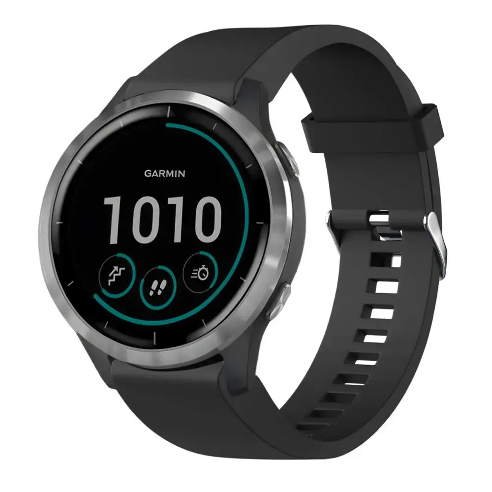 Silikona siksniņa FIXED priekš Garmin QuickFit 20 mm Photo 4