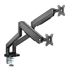 Dual-arm monitor mount Brateck LDT60-C024 — heavy-duty mechanical spring, for two screens