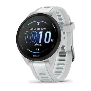 Смарт‑часы GARMIN Forerunner 165 Music — GPS, 1.2" AMOLED, корпус 43 мм, 11 дней, 5 ATM, 4 ГБ, серые