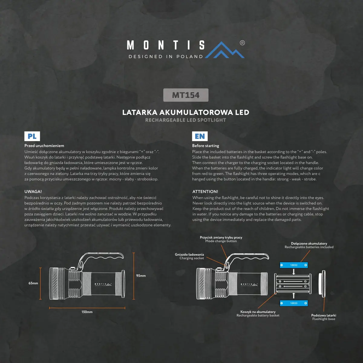 Ручная фонарик Montis MT154 Photo 8